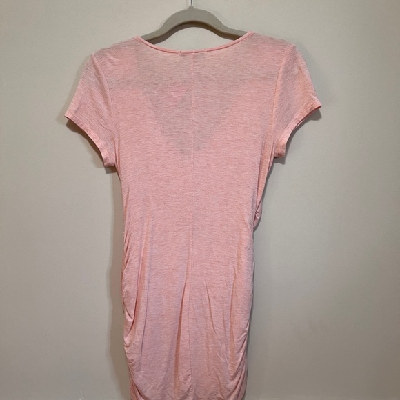 Bordeaux Anthropologie pink top tunic with gathers size Small - Picture 4 of 5